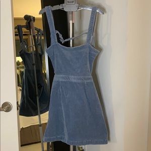 Sky blue Suede Dress